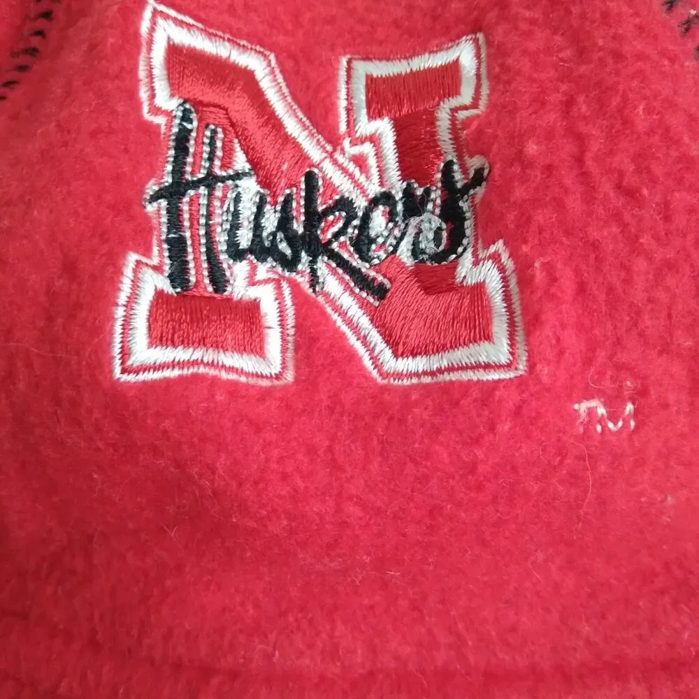 VTG Huskers N Child Youth Hat Cap Elastic Chinstrap Felt Costume Old Nebraska